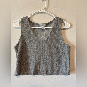 Better together | Gray Waffle cropped tank | Women’s L